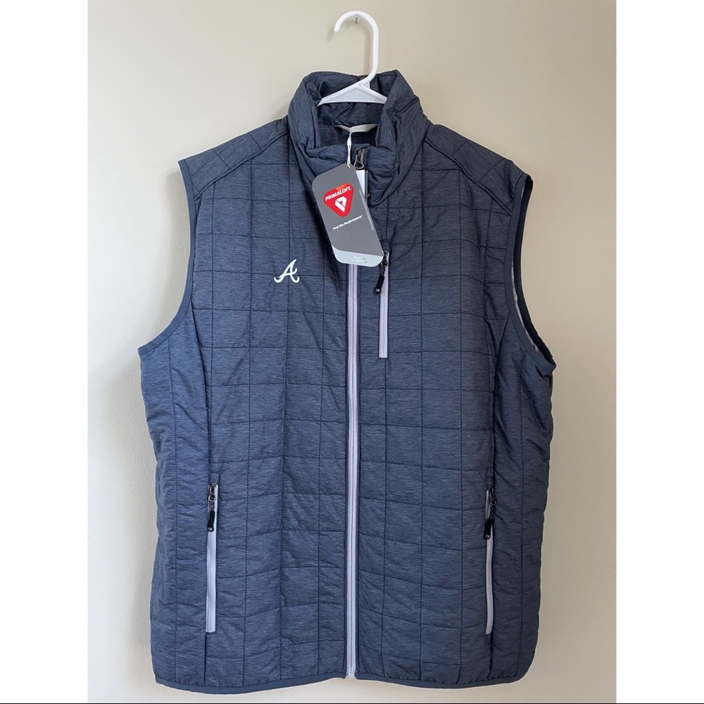Cutter & Buck Atlanta Braves WeatherTec Vest NWT